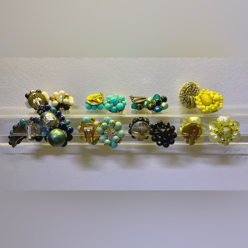 Vintage 60’s Clip-On Earrings Set